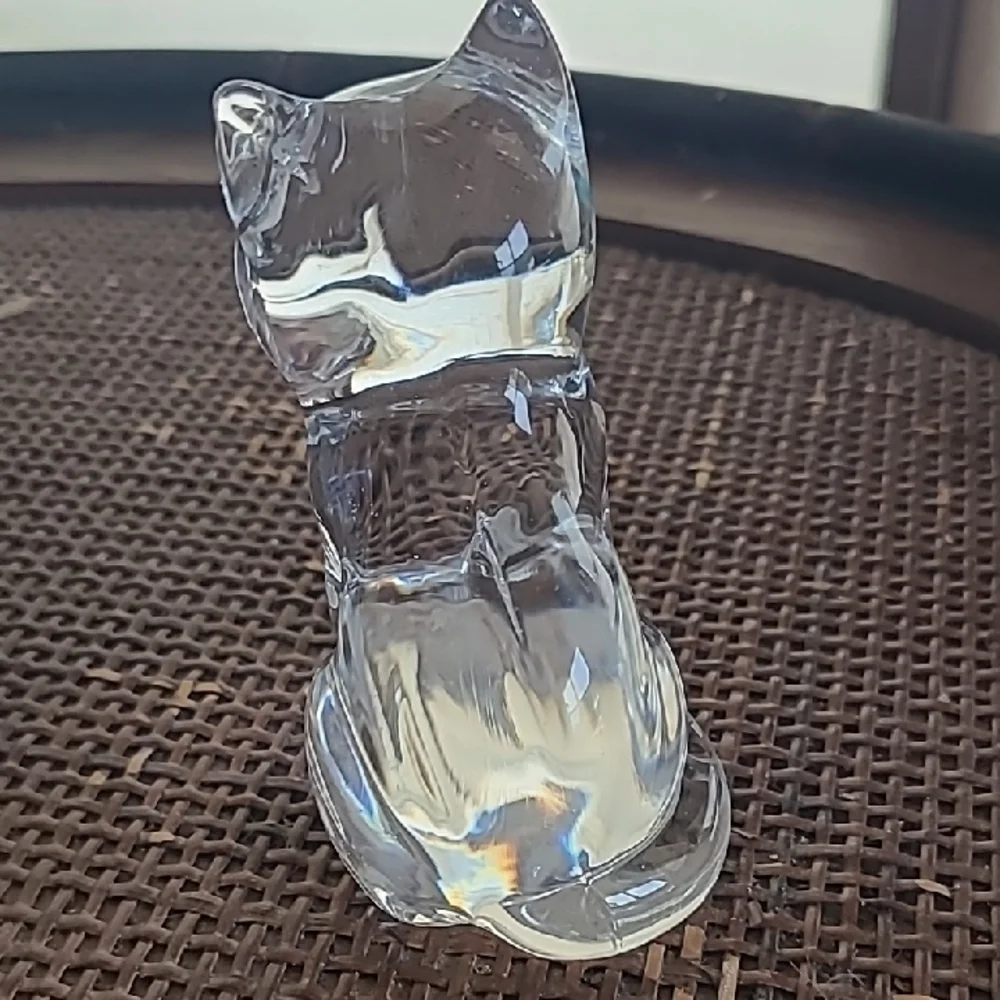 Crystal Cat Figurine